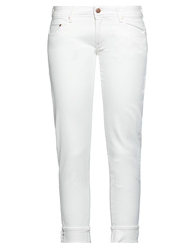CARE LABEL Bootcut Jeans White 99% Cotton, 1% Elastane