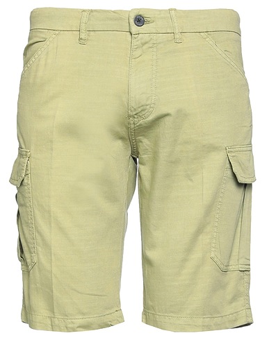 YES ZEE by ESSENZA Shorts & Bermuda Light green 90% Cotton, 10% Linen