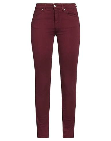 DONDUP Casual trouser Burgundy 88% Cotton, 7% Elastomultiester, 5% Elastane