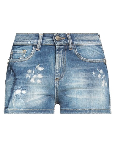 FRANKIE MORELLO Shorts Blau 98% Baumwolle, 2% Elastan