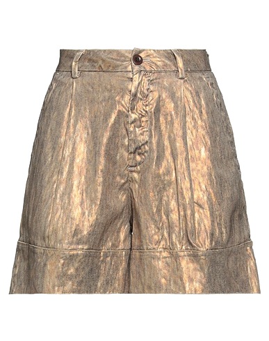 MASON'S Shorts & Bermuda Bronze 69% Linen, 29% Cotton, 2% Elastane