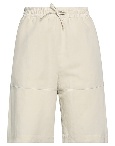 ROBERTO COLLINA Shorts & Bermuda Beige 65% Viscose, 35% Linen