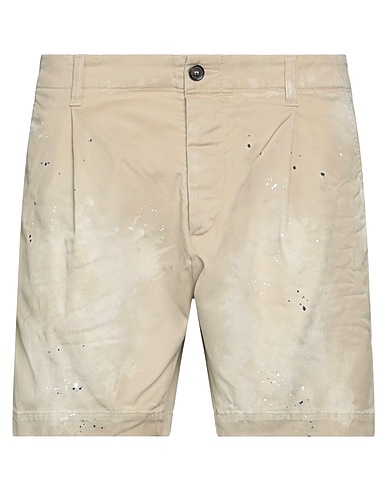 DSQUARED2 Shorts & Bermuda Beige 97% Cotton, 3% Elastane