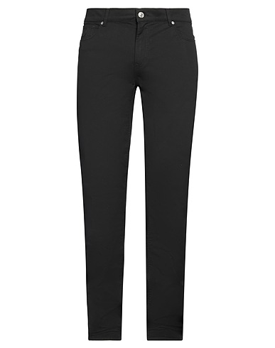TRUSSARDI 5-pocket Black 98% Cotton, 2% Elastane