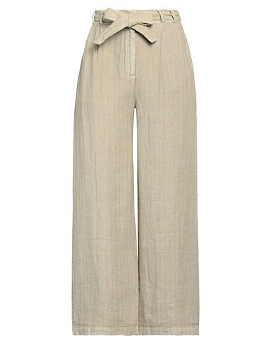 MES DEMOISELLES Casual pants Khaki 100% Linen