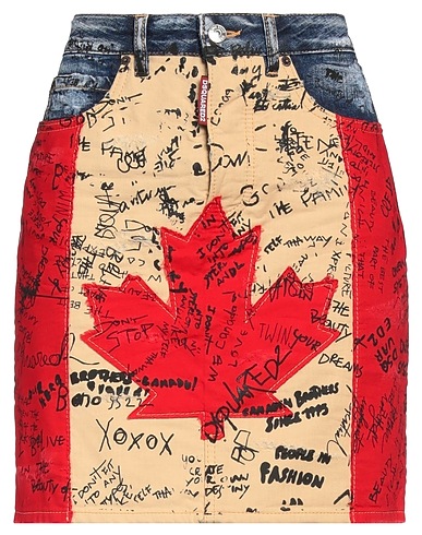 DSQUARED2 Denim skirt Blue 100% Cotton