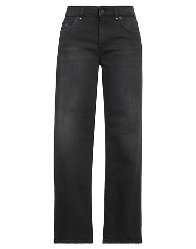 DONDUP Denim trousers Black 98% Cotton, 2% Elastane