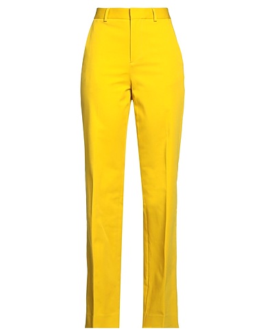 DSQUARED2 Casual trouser Yellow 98% Cotton, 2% Elastane