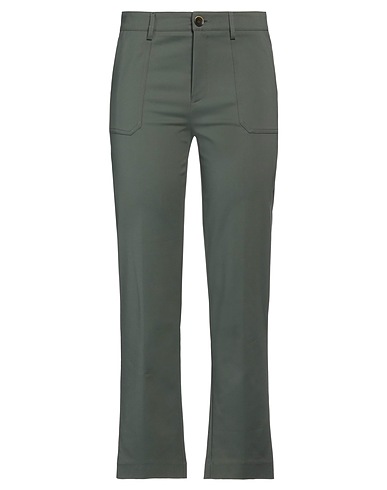 ANGELO MARANI Pantalone Verde militare 48% Cotone, 45% Poliammide, 7% Elastan