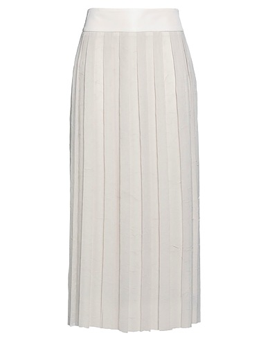 PESERICO Long skirt Beige 100% Polyester