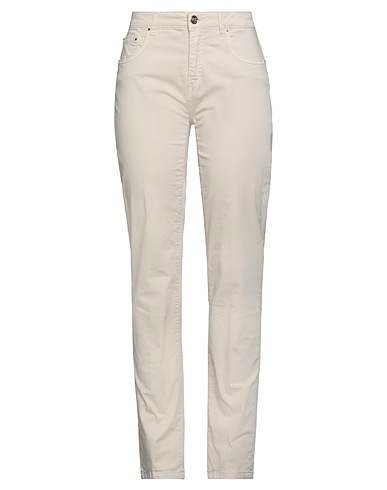 CAMOUFLAGE AR AND J. Casual trouser Beige 97% Cotton, 3% Lycra®
