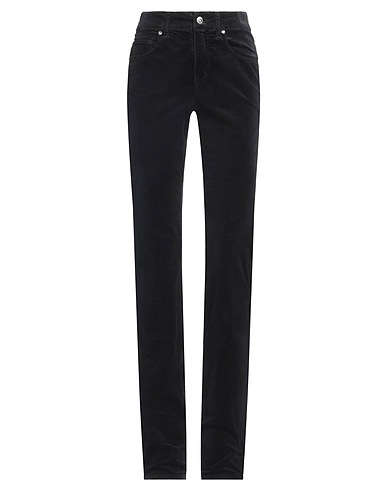 ANGELO MARANI Casual trouser Black 98% Cotton, 2% Elastane
