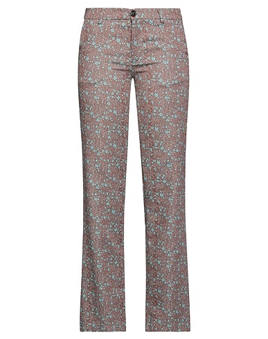 LE'S Casual trouser Rust 51% Cotton, 42% Nylon, 7% Elastane