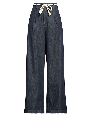 ROŸ ROGER'S Denim trousers Blue 100% Cotton