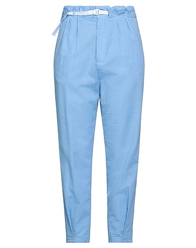 WHITE SAND Casual trouser Sky blue 100% Cotton