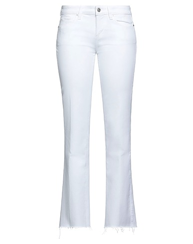 PAIGE Denim trousers White 98% Cotton, 2% Elastane