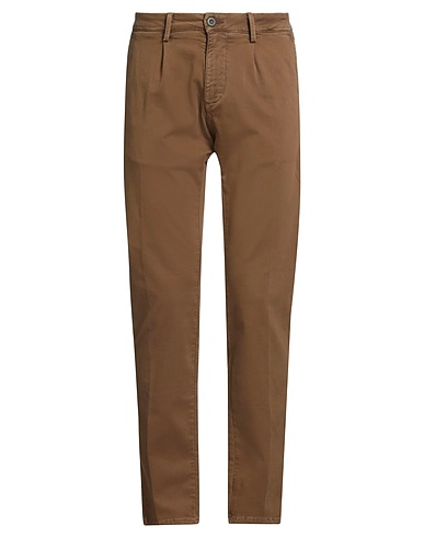MODFITTERS Casual trouser Light brown 98% Cotton, 2% Elastane