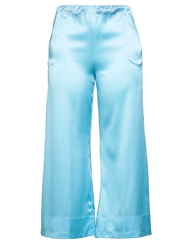 SEMICOUTURE BOTTOMWEAR Sky blue 96% Silk, 4% Elastane