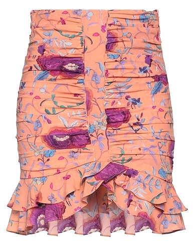 ISABEL MARANT Mini skirt Salmon pink 91% Silk, 9% Elastane