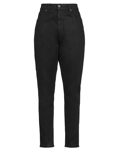 LEVI'S MADE & CRAFTED Denim pants Black 62% Cotton, 33% Modal, 3% Polyester, 2% Elastane, Bovine leather