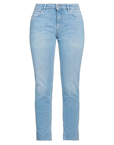 HAIKURE Denim trousers Blue 97% Cotton, 3% Elastane