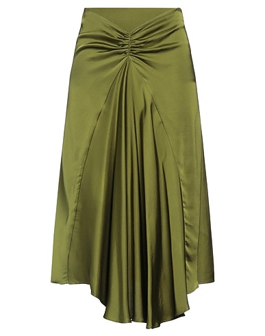LA SEMAINE Paris Midi skirt Military green 100% Viscose