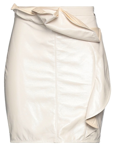 ELISABETTA FRANCHI Mini skirt Ivory 100% Polyester