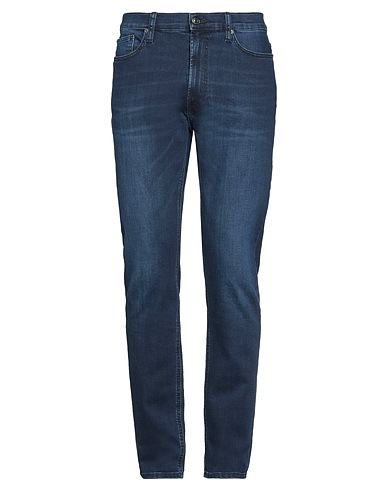 LES DEUX Denim trousers Blue 95% Organic cotton, 3% Polyester, 2% Elastane