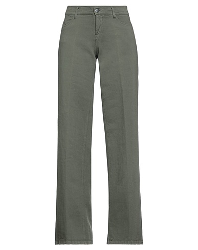 DRUMOHR Casual pants Military green 68% Cotton, 32% Linen