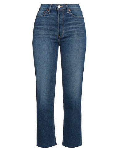 RE/DONE Pantaloni jeans Blu 77% Cotone, 22% Lyocell, 1% Lycra®