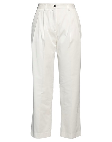 DRUMOHR Casual pants White 100% Cotton