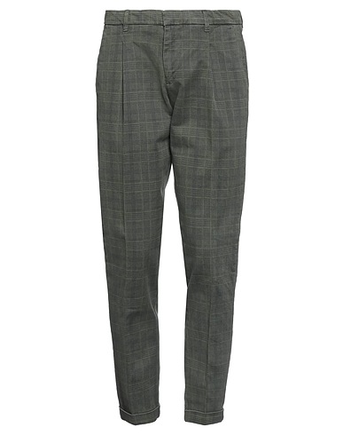 PAUL MARTIN'S Casual trouser Dark green 98% Cotton, 2% Elastane