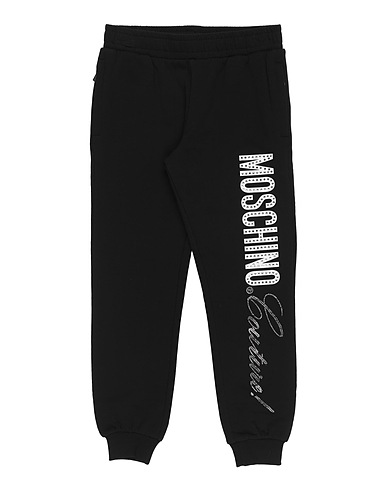 MOSCHINO KID Casual trouser Black 95% Cotton, 5% Elastane