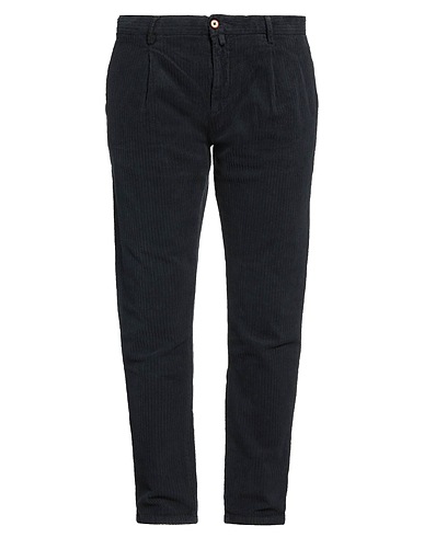 TELA COTTON Casual trouser Midnight blue 98% Cotton, 2% Elastane