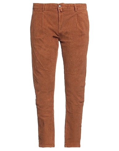 TELA COTTON Casual trouser Chocolate brown 98% Cotton, 2% Elastane