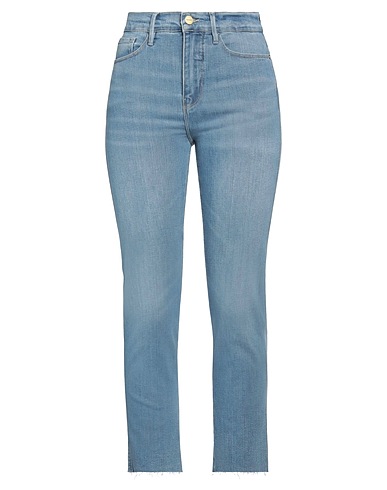 FRAME Denim trousers Blue 77% Cotton, 19% Modal, 3% Elasterell-p, 1% Elastane