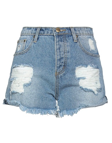 KENGSTAR Denim shorts Blue 100% Cotton