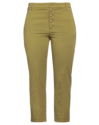 DONDUP Casual trouser Military green 96% Cotton, 4% Elastane