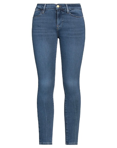 FRAME Denim trousers Blue 78% Cotton, 18% Modal, 3% Elasterell-p, 1% Elastane