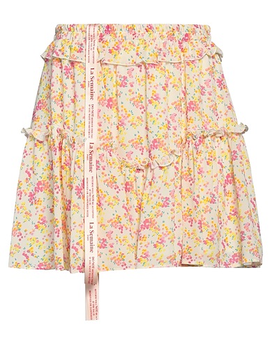 LA SEMAINE Paris Mini skirt Ivory 100% Viscose