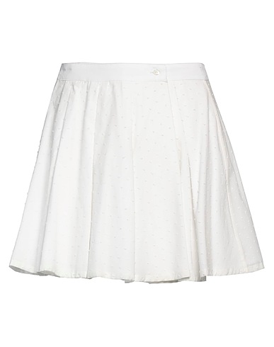 LA SEMAINE Paris Mini skirt White 100% Cotton