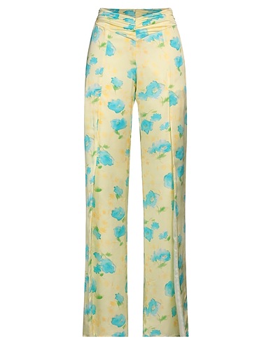 LA SEMAINE Paris Casual pants Pastel yellow 100% Viscose