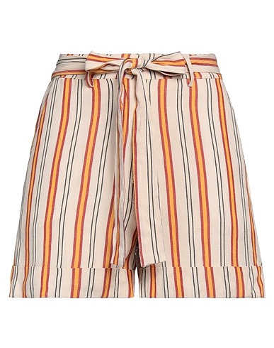 STELLA FOREST Shorts & Bermuda Beige 88% Viscosa, 12% Lino