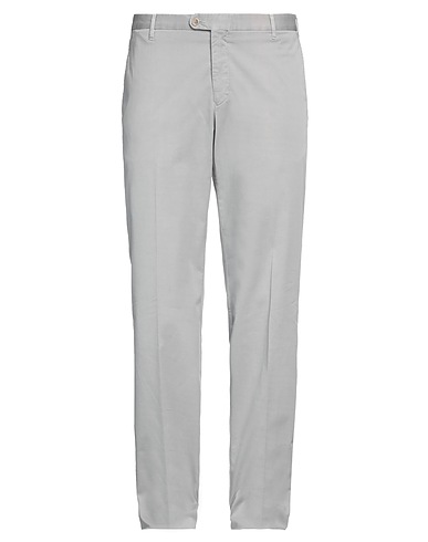 FEDELI Casual pants Light grey 97% Cotton, 3% Lycra®