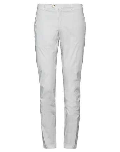 VERDERA Casual trouser Light grey 97% Cotton, 3% Elastane