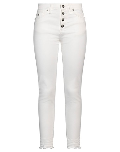 JOHN RICHMOND Denim pants White 98% Cotton, 2% Elastane