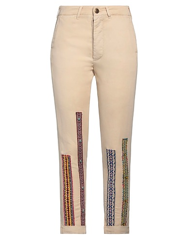 (+) PEOPLE Casual trouser Beige 53% Lyocell, 28% Linen, 19% Cotton