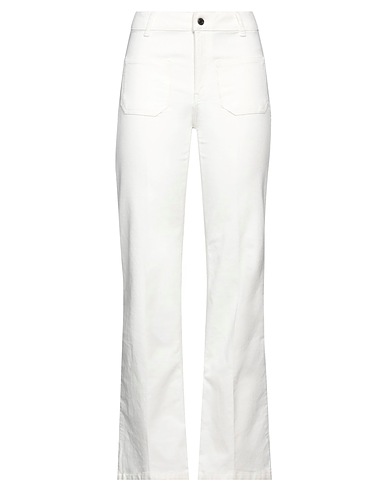 VANESSA BRUNO Casual trouser White 98% Cotton, 2% Elastane