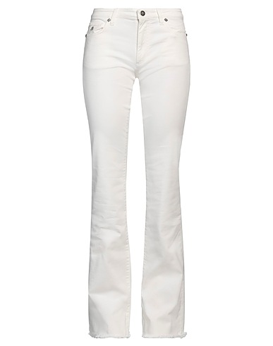 JOHN RICHMOND Denim trousers White 98% Cotton, 2% Elastane