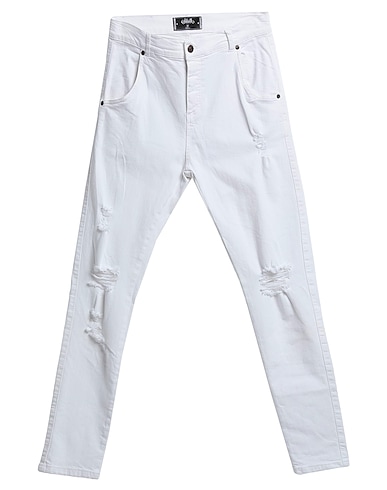 SIKSILK Pantalones vaqueros Blanco 83% Algodón, 14% Rayón, 3% Elastán